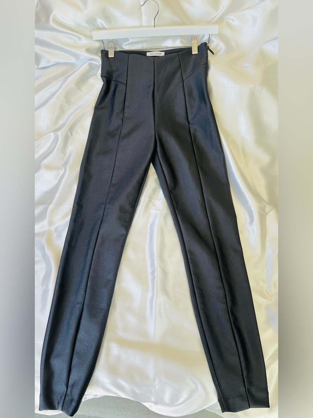 Good American Black High Rise Skinny Pants Stretch Slim Fit